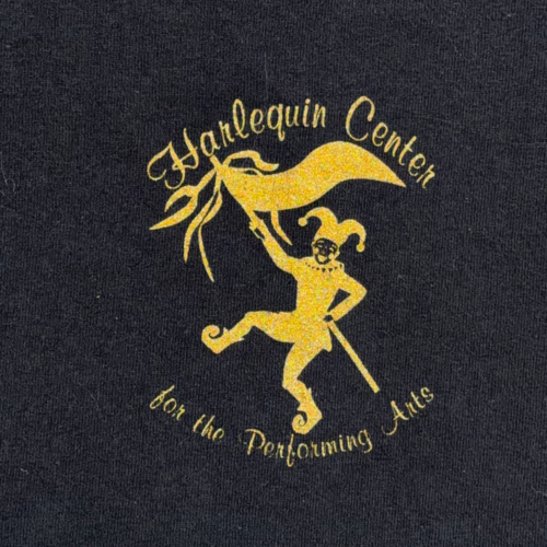 Vintage Theater Shirt Adult MEDIUM Black Harlequin Center Performing Arts Y2K-2 Vintage Theater Shirt Adult MEDIUM Black Harlequin Center Performing Arts Y2K