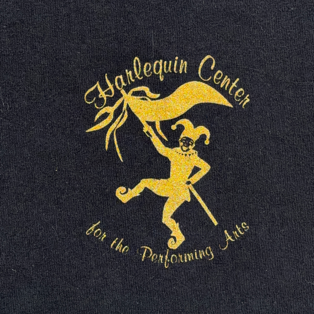 Vintage Theater Shirt Adult MEDIUM Black Harlequin Center Performing Arts Y2K-2 Vintage Theater Shirt Adult MEDIUM Black Harlequin Center Performing Arts Y2K