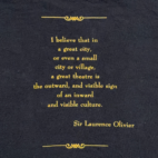 Vintage Theater Shirt Adult MEDIUM Black Harlequin Center Performing Arts Y2K