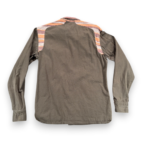 Supremebeing Shirt Adult MEDIUM Green Southwest Orange Trim Western Military