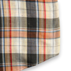 Vintage Western Shirt Adult MEDIUM Brown Plaid Gold Canyon Trails Pearl Snap 70s