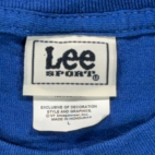 Vintage Texas Rangers Shirt Adult LARGE Blue MLB Baseball Logo Lee Sports Y2K