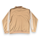 Vintage Adidas Jacket Adult LARGE Brown Quarter Zip Track Pullover Trefoil 80s
