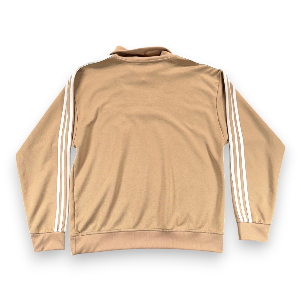 Vintage Adidas Jacket Adult LARGE Brown Quarter Zip Track Pullover Trefoil 80s-3 Vintage Adidas Jacket Adult LARGE Brown Quarter Zip Track Pullover Trefoil 80s