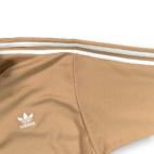 Vintage Adidas Jacket Adult LARGE Brown Quarter Zip Track Pullover Trefoil 80s