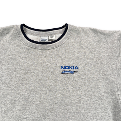 Vintage Nokia Racing Sweater Adult EXTRA LARGE Gray Sweatshirt Motorsports 90s-2 Vintage Nokia Racing Sweater Adult EXTRA LARGE Gray Sweatshirt Motorsports 90s