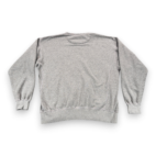 Vintage Famous Daves Sweater Adult EXTRA LARGE Gray Sweatshirt BBQ Blues Pig Y2K