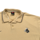 Vintage Purdue Boilermakers Polo Shirt Adult EXTRA LARGE Yellow Nike Drifit Y2K