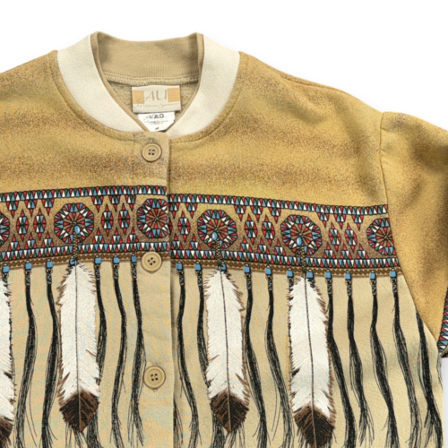 Vintage Native American Sweater Womens MEDIUM Brown Sweatshirt Feathers USA 90s-2 Vintage Native American Sweater Womens MEDIUM Brown Sweatshirt Feathers USA 90s