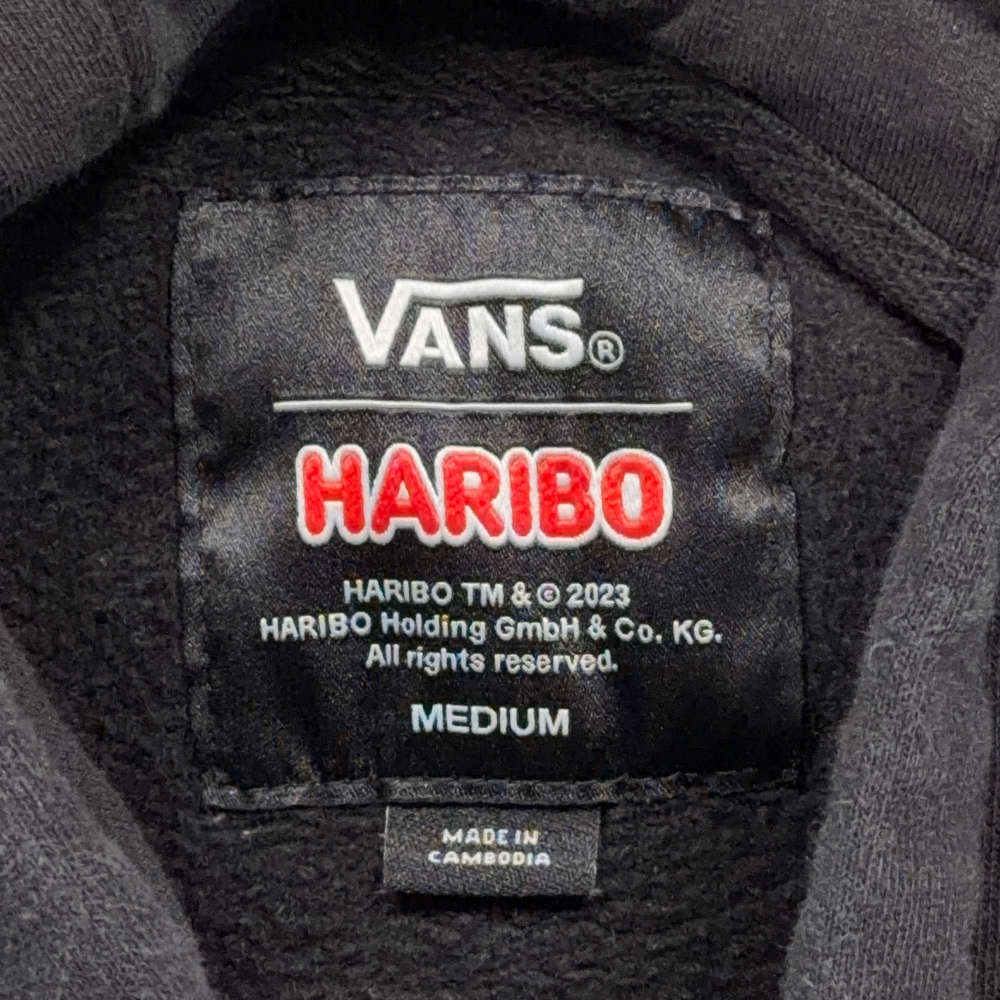 Vans X Haribo Hoodie Adult MEDIUM Black Sweatshirt Sweater Gummy Skater Collab-5 Vans X Haribo Hoodie Adult MEDIUM Black Sweatshirt Sweater Gummy Skater Collab