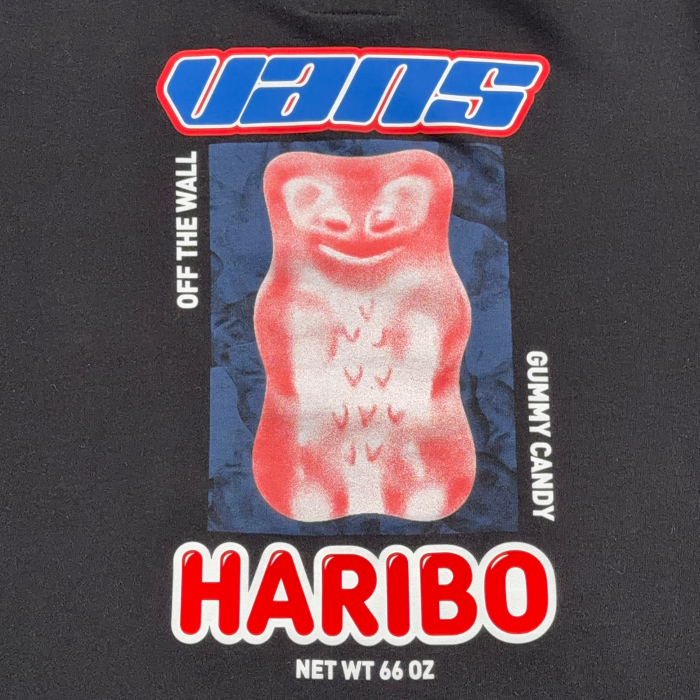 Vans X Haribo Hoodie Adult MEDIUM Black Sweatshirt Sweater Gummy Skater Collab-7 Vans X Haribo Hoodie Adult MEDIUM Black Sweatshirt Sweater Gummy Skater Collab