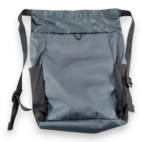 511 Tactical Bag Gray Yellow Polyester Drawstring Cinch Backpack Logo Promo Swag