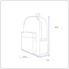 511 Tactical Bag Gray Yellow Polyester Drawstring Cinch Backpack Logo Promo Swag