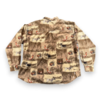 Vintage Outdoor Life Shirt Adult 2XL XXL Brown Orange Dogs Pheasant Hunting Y2K
