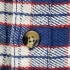 Lee Shirt Adult SMALL Blue White Red Plaid Flannel Workwear Shacket Side Pockets