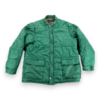 Vintage Montgomery Ward Jacket Adult EXTRA LARGE Green Puffer Nylon Quilted 80s