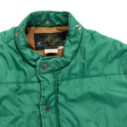Vintage Montgomery Ward Jacket Adult EXTRA LARGE Green Puffer Nylon Quilted 80s
