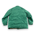 Vintage Montgomery Ward Jacket Adult EXTRA LARGE Green Puffer Nylon Quilted 80s