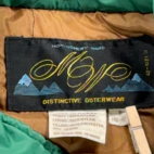 Vintage Montgomery Ward Jacket Adult EXTRA LARGE Green Puffer Nylon Quilted 80s