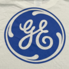 Vintage General Electric Shirt Adult MEDIUM White GE LMS100 Corporate Promo Y2K
