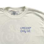 Vintage General Electric Shirt Adult MEDIUM White GE LMS100 Corporate Promo Y2K