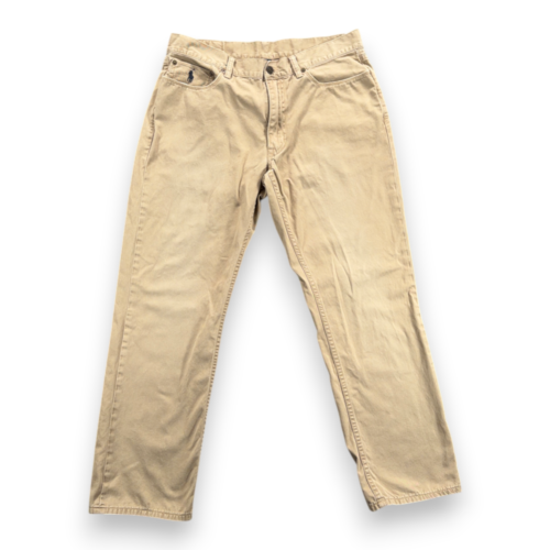 Vintage Polo Ralph Lauren Pants Mens 34x30 Brown 650 Straight Fit Khaki Y2K