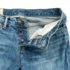 Abercrombie Fitch Jeans Mens 30x32 Blue Skinny Straight Dark Wash Button Fly