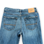 Abercrombie Fitch Jeans Mens 30x32 Blue Skinny Straight Dark Wash Button Fly