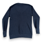 Vintage JC Penney Sweater Adult LARGE Blue Cardigan Fox USA Acrylic Cobain 70s