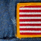 Carhartt Western Shirt Adult EXTRA LARGE Blue Denim Relaxed Fit Dark Wash Patch