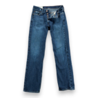 Hollister Jeans Mens 29x32 Blue Classic Straight Button Fly Dark Wash Distressed