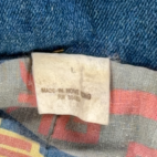 Vintage Todays News Jacket Adult LARGE Blue Jean Denim Southwest Aztec Lined 80s