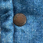 Vintage Todays News Jacket Adult LARGE Blue Jean Denim Southwest Aztec Lined 80s