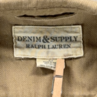 Ralph Lauren Denim Supply Shirt Adult SMALL Brown Military Tactical Epaulets