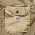 Ralph Lauren Denim Supply Shirt Adult SMALL Brown Military Tactical Epaulets