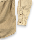 Ralph Lauren Denim Supply Shirt Adult SMALL Brown Military Tactical Epaulets