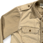 Ralph Lauren Denim Supply Shirt Adult SMALL Brown Military Tactical Epaulets