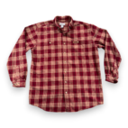Vintage Carhartt Shirt Adult LARGE Red Brown Plaid Flannel Workwear Outdoor Y2K