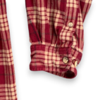 Vintage Carhartt Shirt Adult LARGE Red Brown Plaid Flannel Workwear Outdoor Y2K