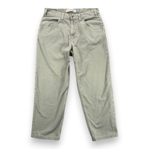 Vintage Gap Jeans Mens 34x28 Green Cotton Denim Wide Leg No 12 Baggy Skater Y2K