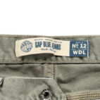 Vintage Gap Jeans Mens 34x28 Green Cotton Denim Wide Leg No 12 Baggy Skater Y2K