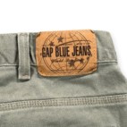 Vintage Gap Jeans Mens 34x28 Green Cotton Denim Wide Leg No 12 Baggy Skater Y2K