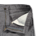 Wrangler Pants Mens 34x30 Gray Polyester Bootcut Wrancher Dress Jeans 36x30 Tag