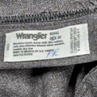 Wrangler Pants Mens 34x30 Gray Polyester Bootcut Wrancher Dress Jeans 36x30 Tag