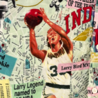 Vintage Larry Bird Shirt Adult MEDIUM Green Silk Club Celtics Basketball NBA 80s