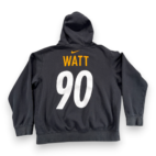 Pittsburgh Steelers Sweater Adult LARGE Black Nike Sweatshirt Hoodie TJ Watt 90