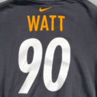 Pittsburgh Steelers Sweater Adult LARGE Black Nike Sweatshirt Hoodie TJ Watt 90