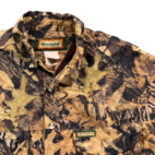 Vintage Remington Shirt Adult MEDIUM Brown Mossy Oak Forest Floor Camo 90s