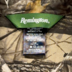 Remington Shirt Adult MEDIUM Brown Camo Hunting Realtree Hardwoods Outdoor Logo