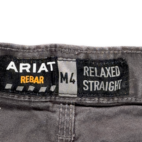 Ariat Pants Mens 34x30 Gray Rebar M4 Relaxed Straight Leg Stretch Workwear